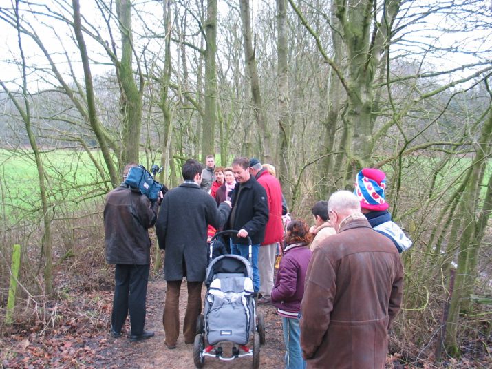 Kerstwandeling 2003: bijna record aantal deelnemers