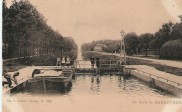 Sluis met sluiswachter