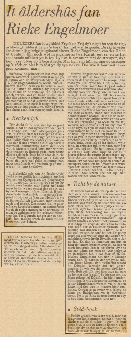 vervolg riek