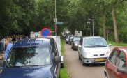 Impressie extreem drukke vlooienmarkt 1 augustus
