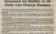 Ridder wethouder Jan Zandberg