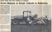 Eerste Magnum trekker in Europa