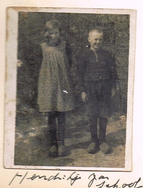 Schoolfoto Hendrikje en Jan Bouma