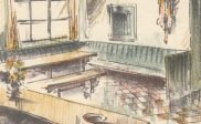 Schets interieur (ansichtkaart)