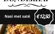 Donderhap: nasi met saté