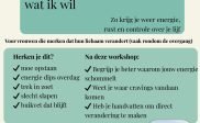 Workshop: help mijn lichaam doet niet meer ....
