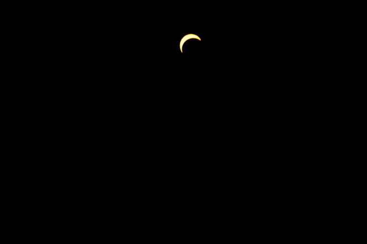 Zonsverduistering vanaf uitkijktoren