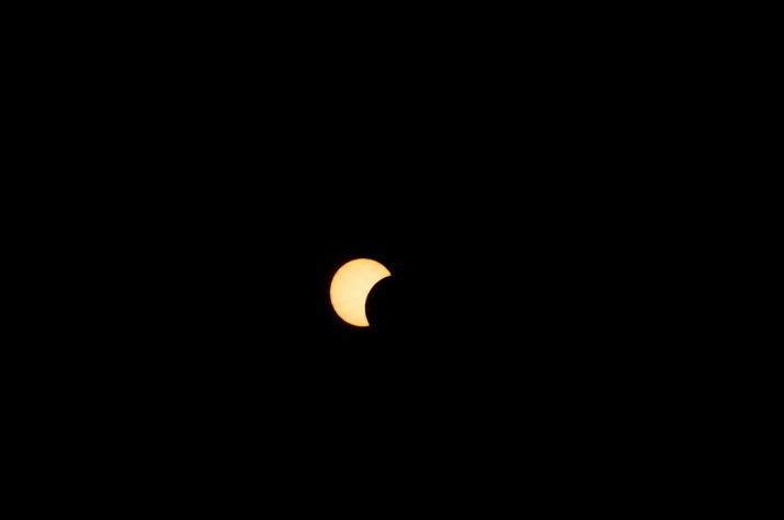 Zonsverduistering vanaf uitkijktoren