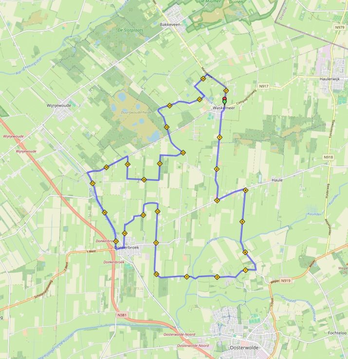 "Fiets"-omloop langs Bakkeveen