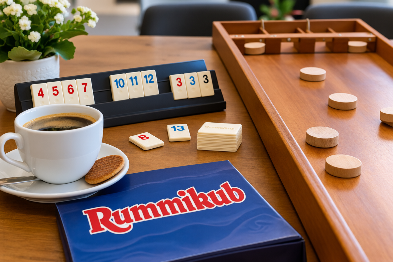 Dorpskamer: Koffie, Rummicub en sjoelen