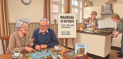 Dorpskamer: Koffie & breinbrekers en de middag samen bakken