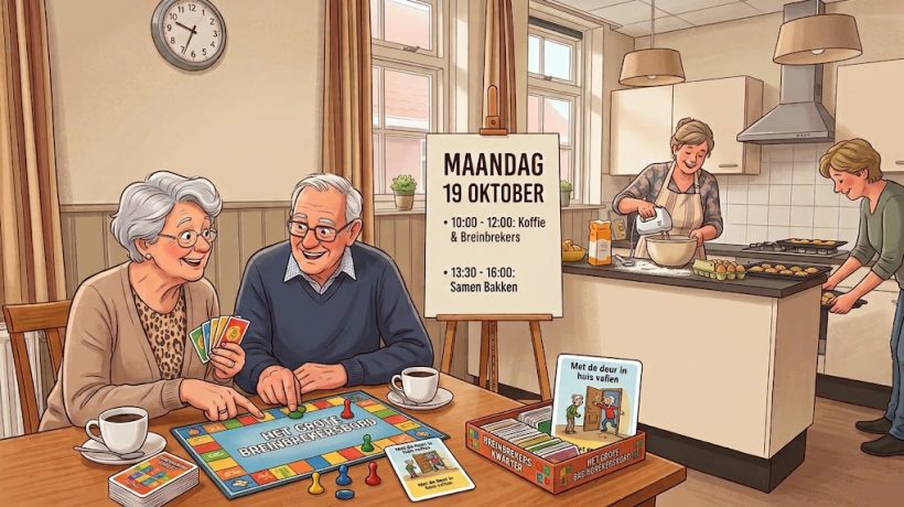 Dorpskamer: Koffie & breinbrekers en de middag samen bakken