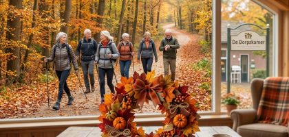 Dorpskamer: Herfstwandeling en herfstkrans maken van stof