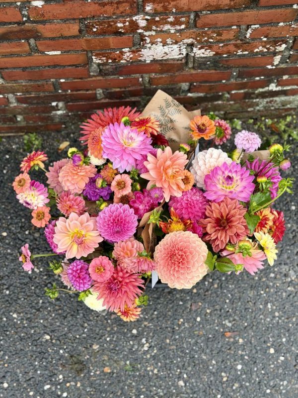 Allerlaatste boeketten van dit seizoen uit de pluktuin!