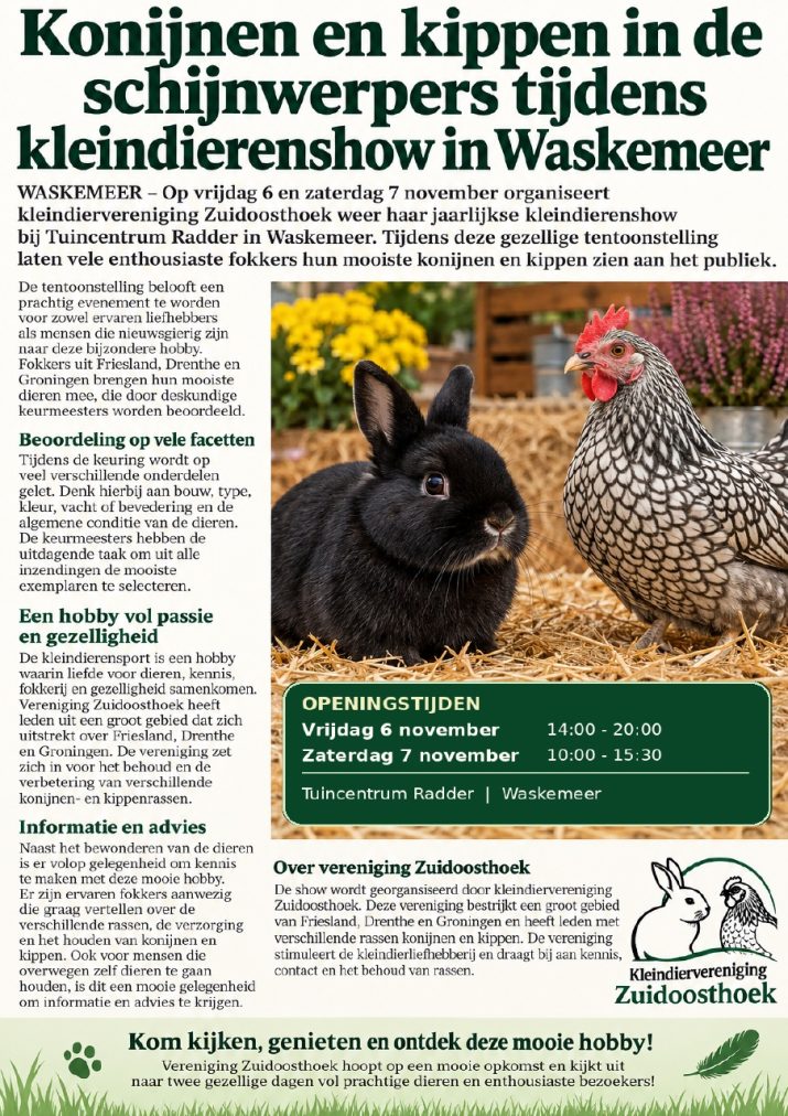 Kleindierenshow Waskemeer