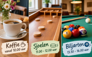 Dorpskamer: Koffie, sjoelen en biljarten