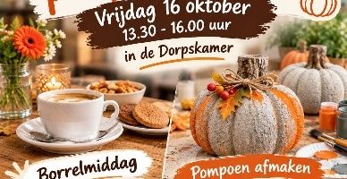 Dorpskamer: Borrel uur en pompoen afmaken
