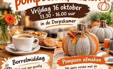 Dorpskamer: Borrel uur en pompoen afmaken