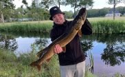 Grote snoek gevangen