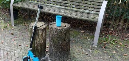 Step en beker. Wie?