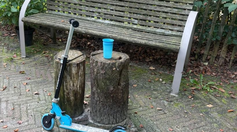 Step en beker. Wie?