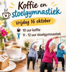 Dorpskamer: Koffie, stoelgymnastiek